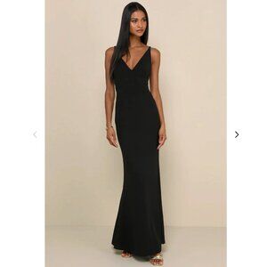 Sexy Black Sleeveless Maxi Dress